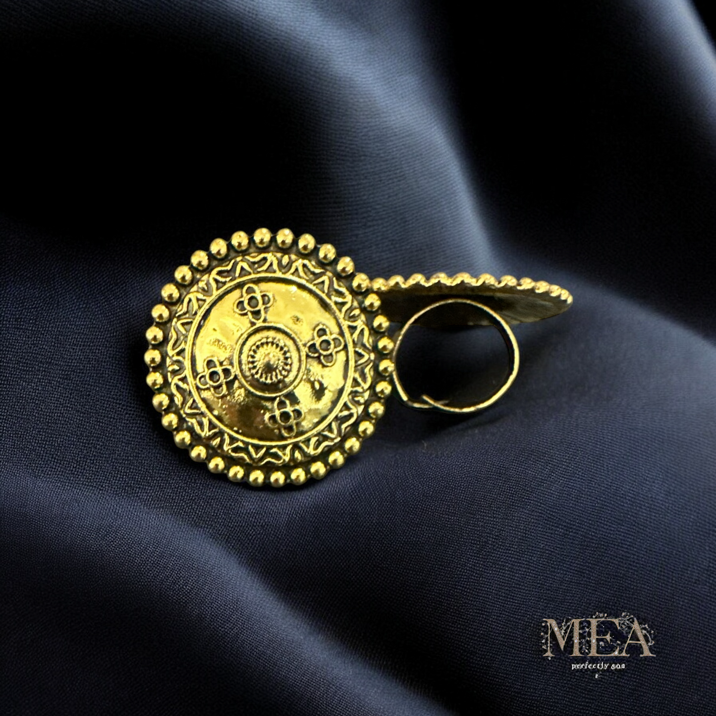 Handcrafted Designer Antique Adjustable Ring