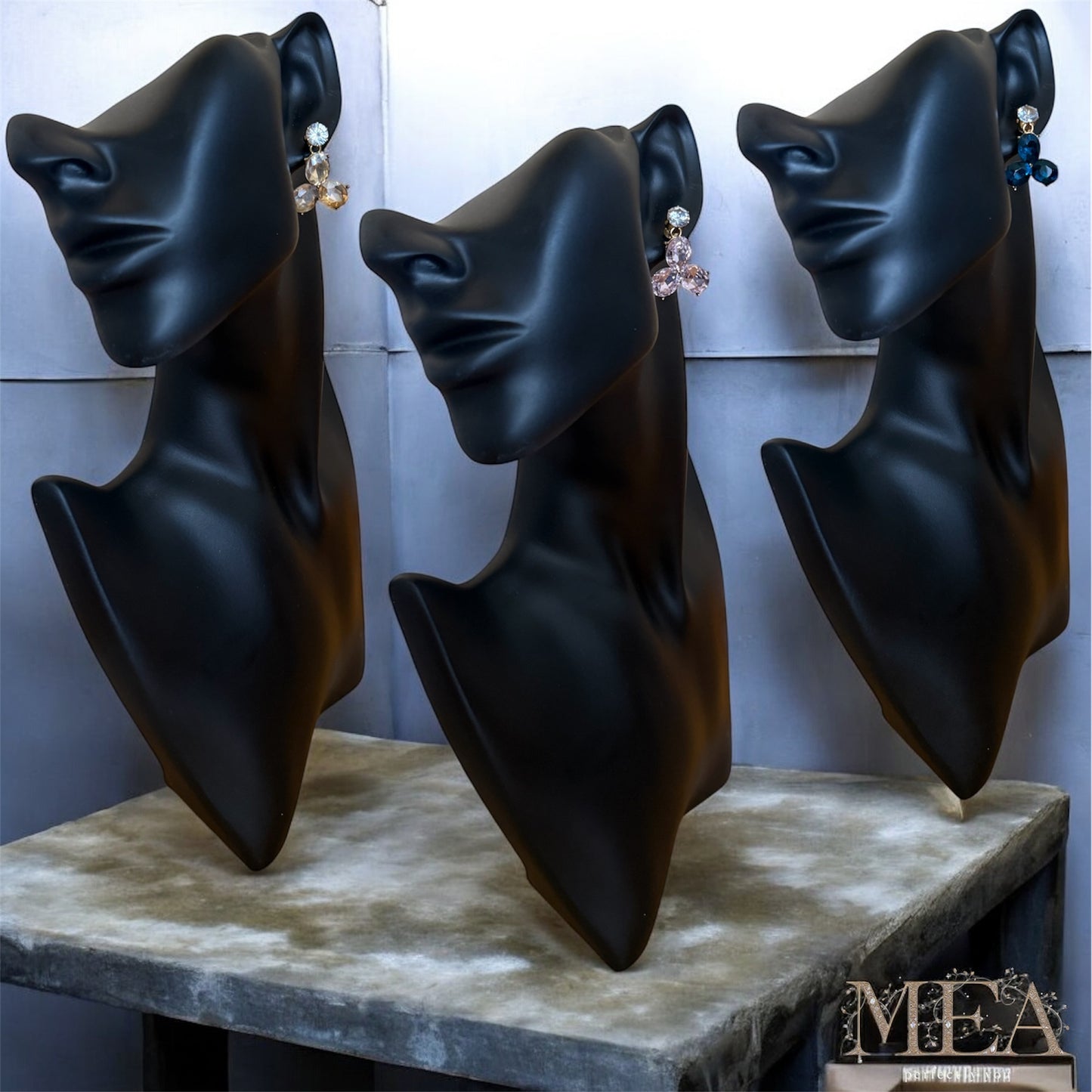 Three-Stone Earrings