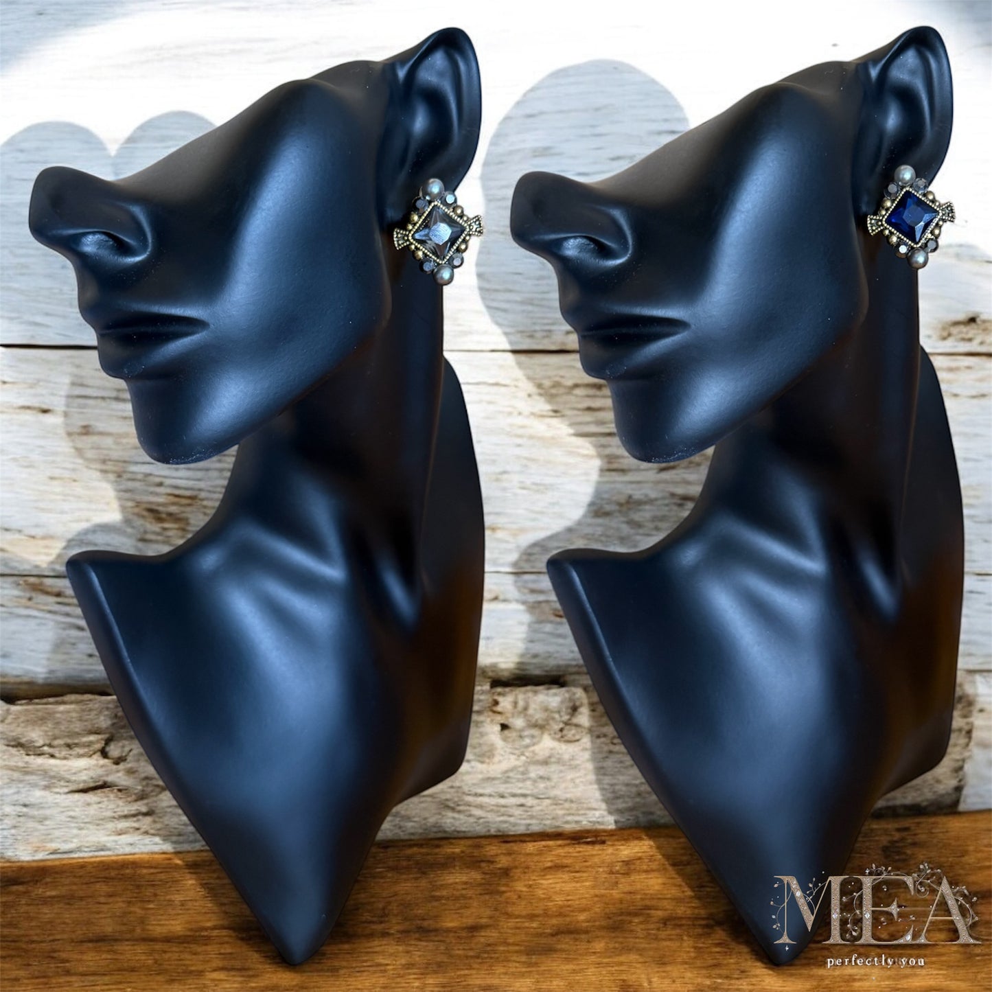 One-Stone Diamond Shape Stud Earrings
