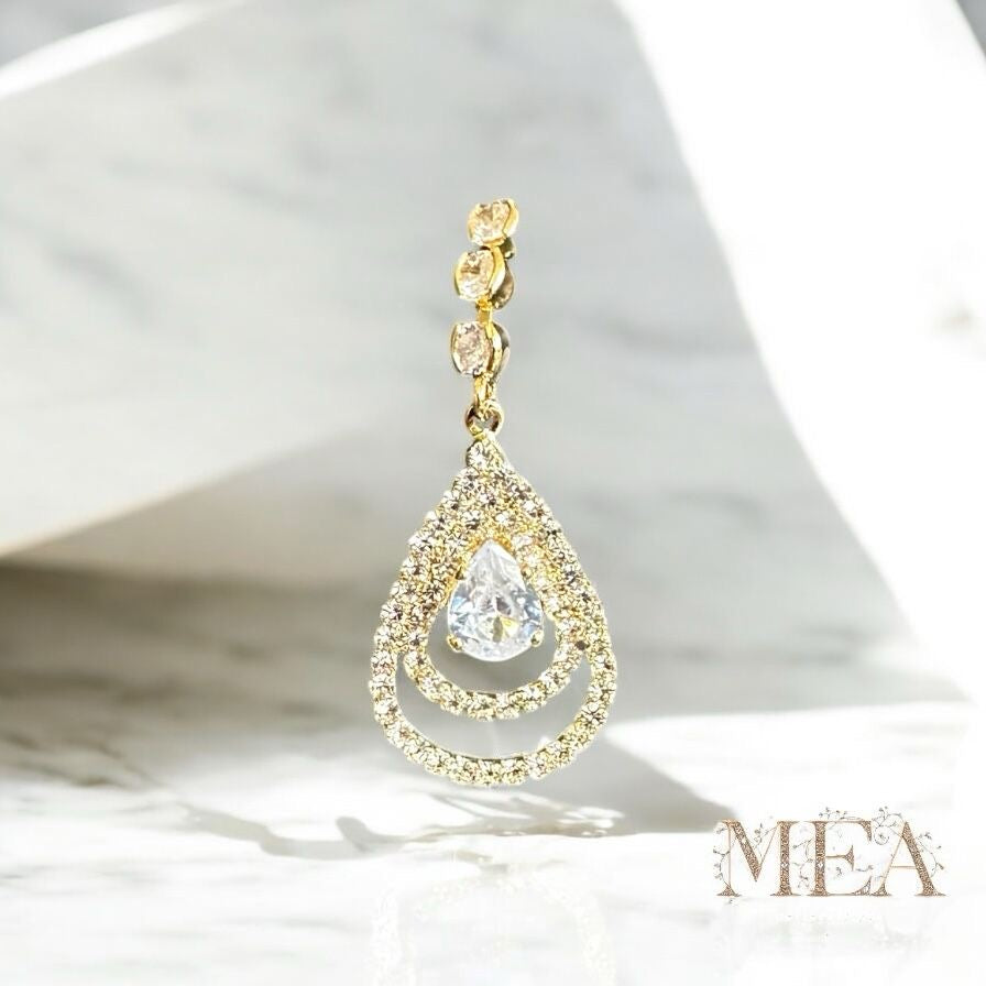 Radiant Teardrop Crystal Earrings – MEA Jewelry