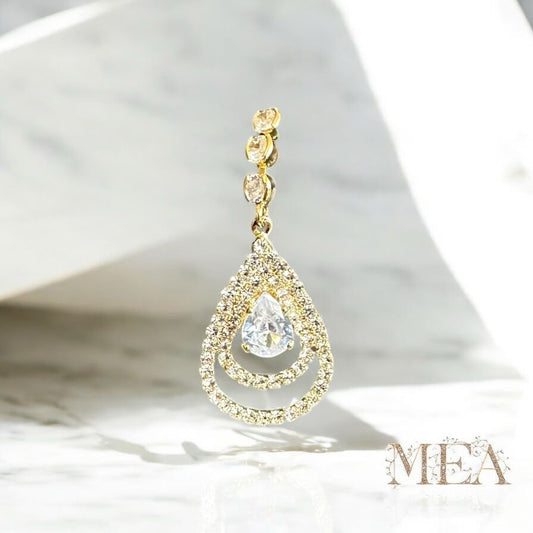 Radiant Teardrop Crystal Earrings – MEA Jewelry