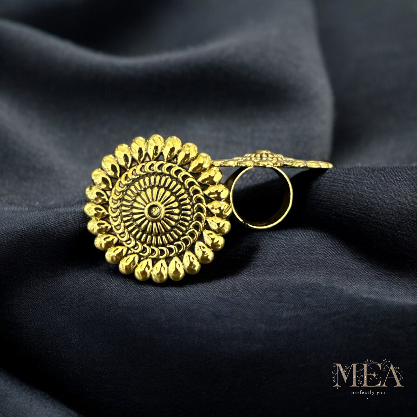 Handcrafted Designer Antique Adjustable Ring