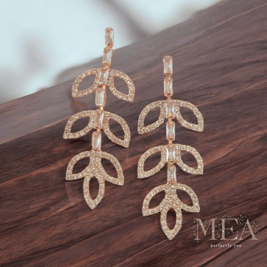 Elegant Studded Branch Earrings