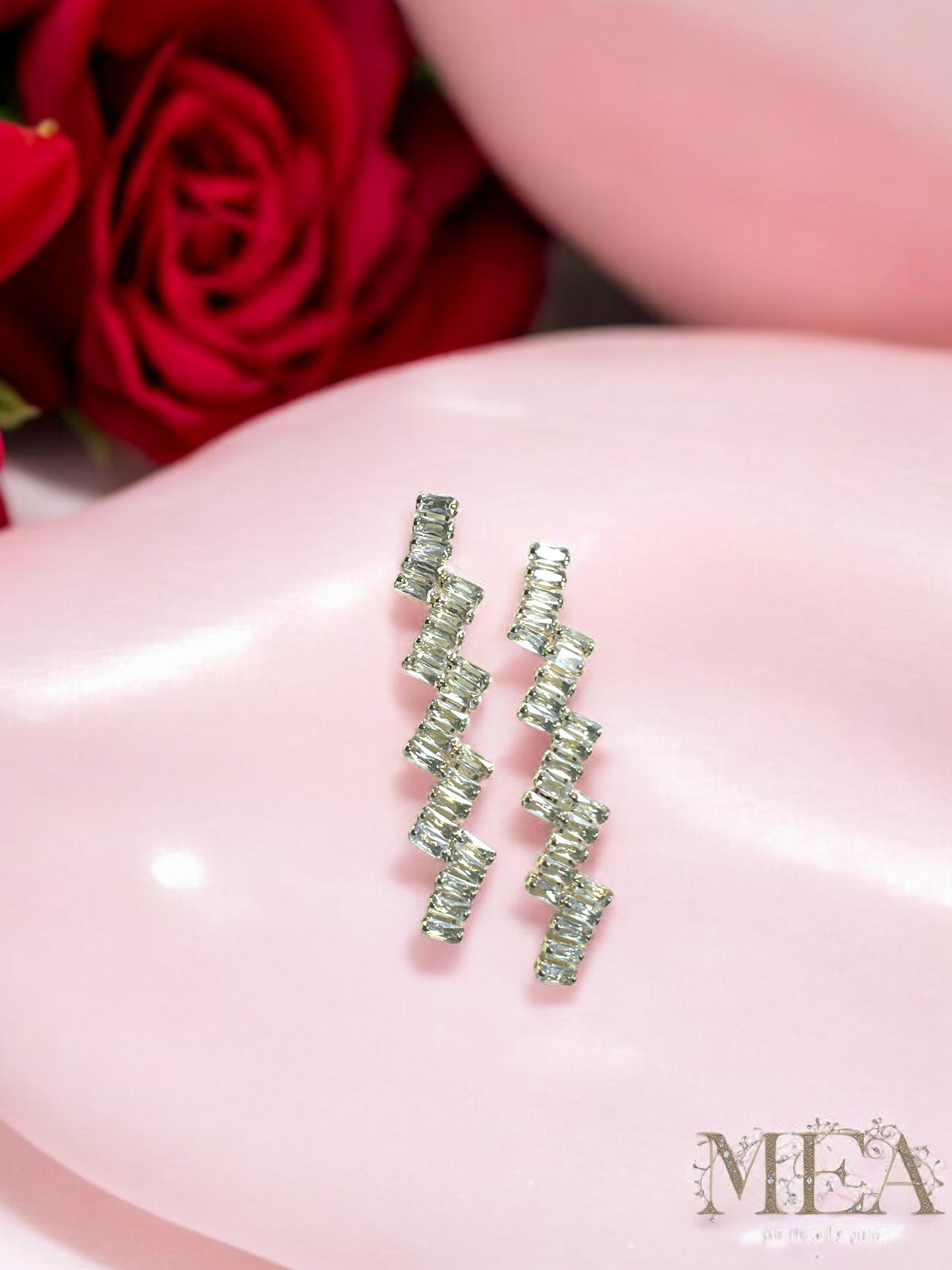 Studded Zig Zag Danglers