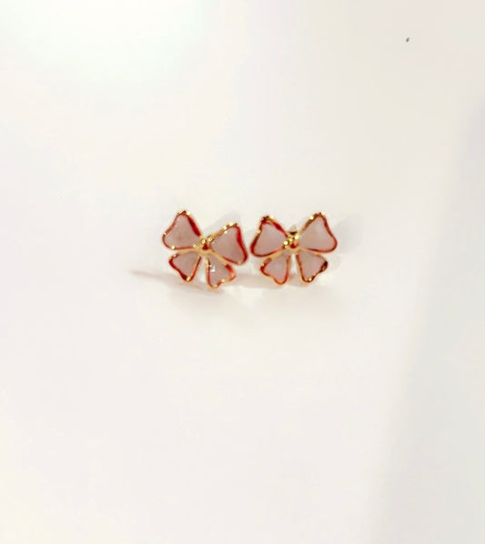 Gold Bow studs