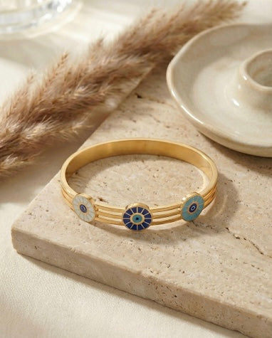 Triple Protection Evil Eye Bracelet