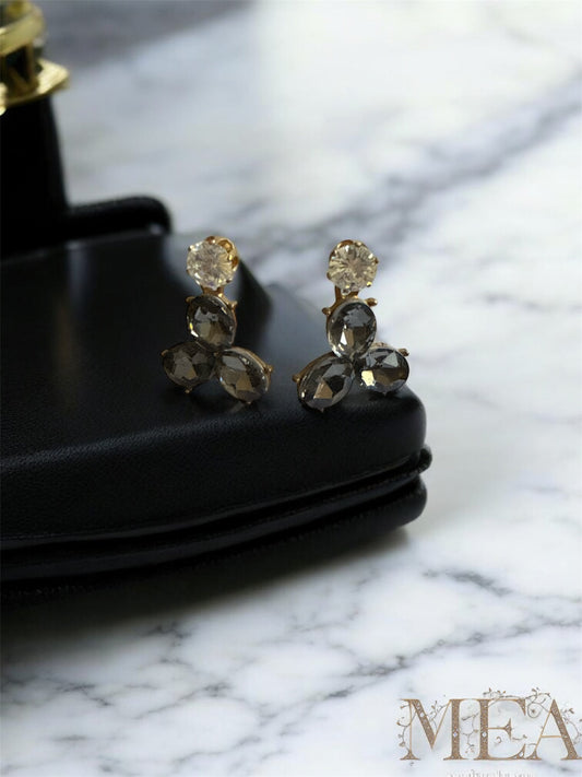 Three-Stone Earrings