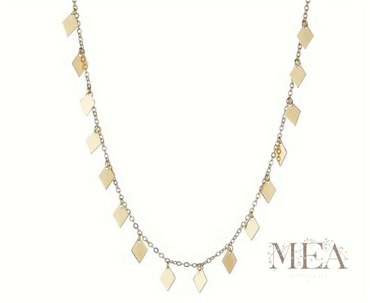 Diamond droplets chain