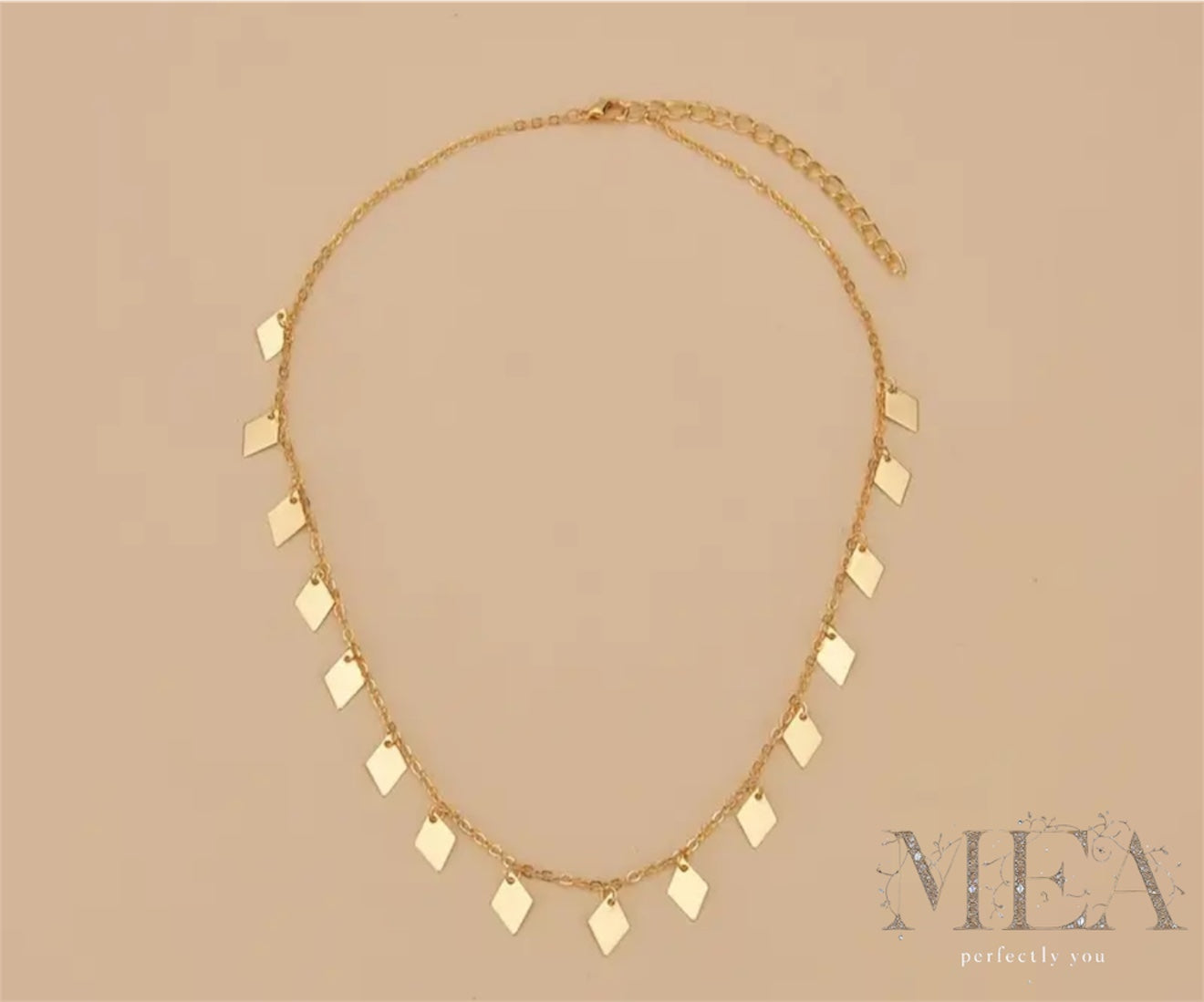 Diamond droplets chain