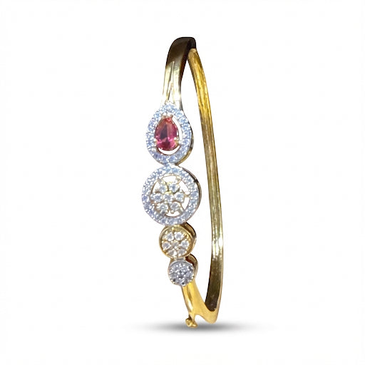 MEA Collection - Gemstone Radiance Gold Bangle
