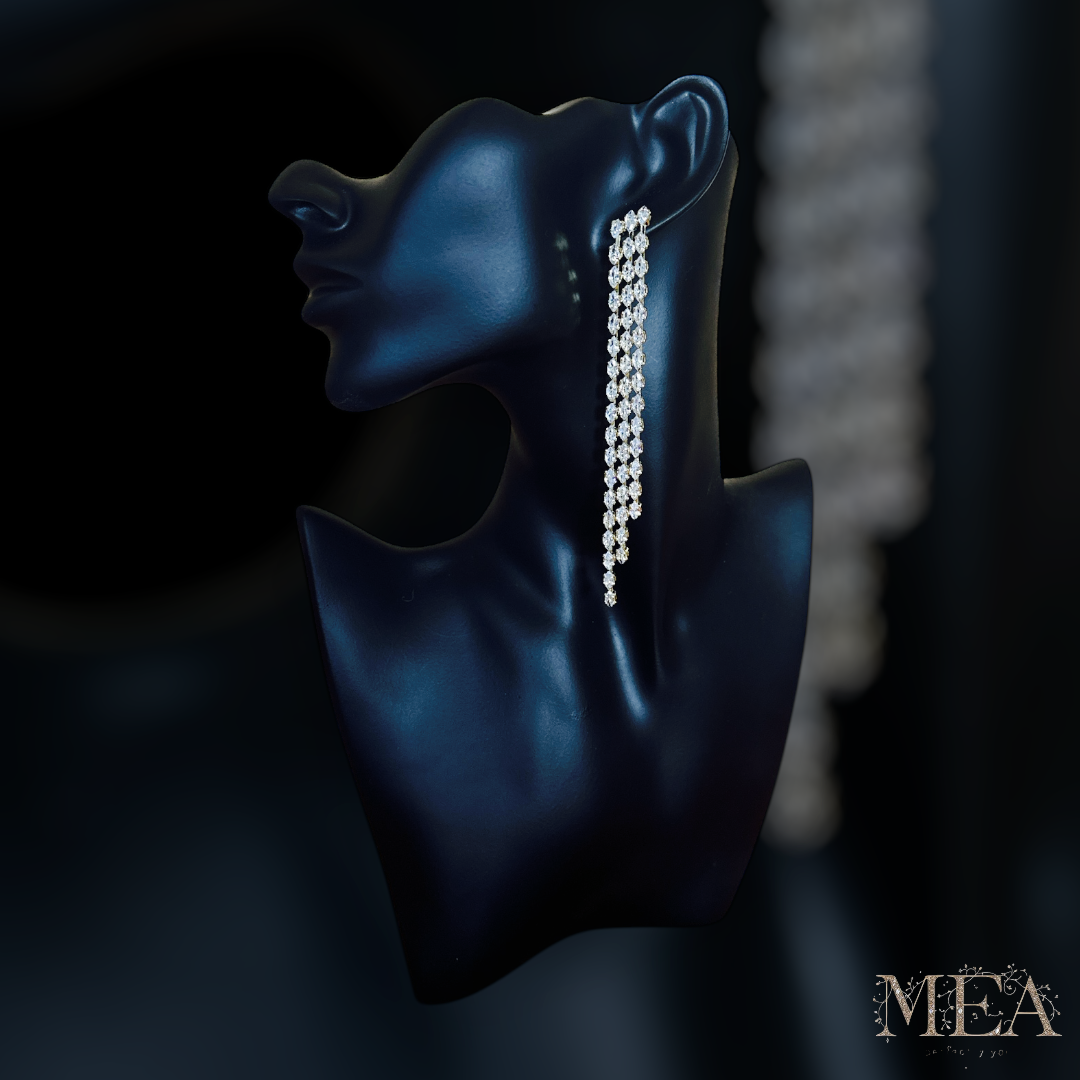 MEA Collection Diamond Drop Earrings