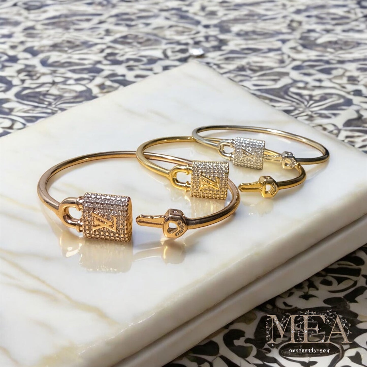 MEA Collection - Padlock Bracelet Set
